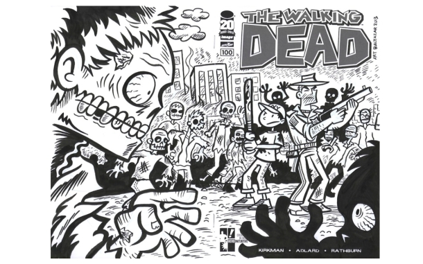 Portada de The Walking Dead, por Art Baltazar (www.thewalking dead.com)
